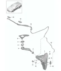 挡风玻璃清洗系统 981C Cayman GT4 2016