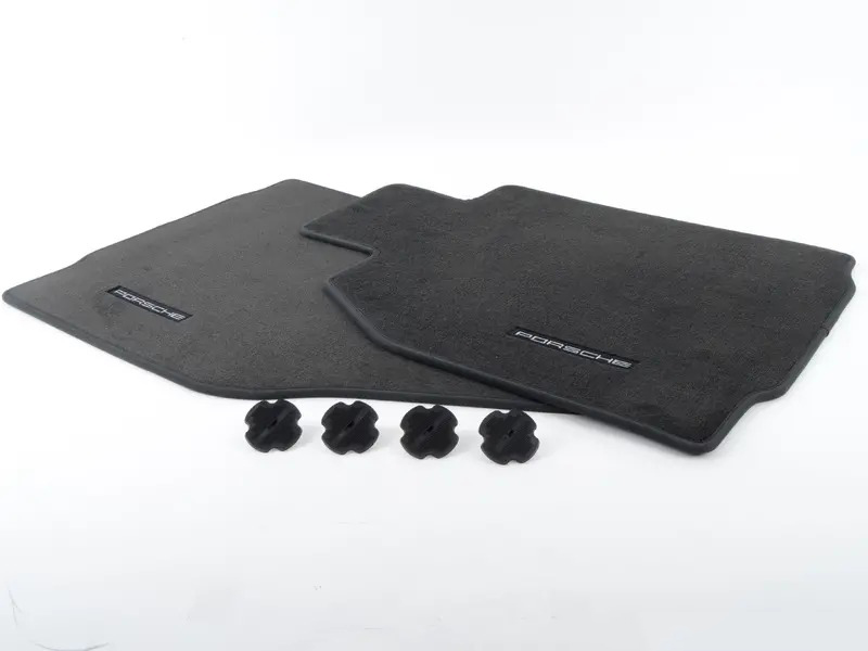 1 set floor mats Black, This part number supersedes to 98704480118A43 98704480108A43
