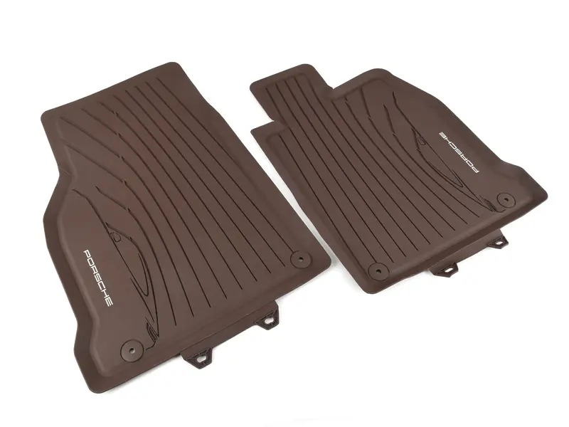1 set foot mats (rubber) Truffle Brown 992044801OS1