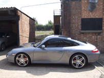 Porsche 997 with 19' Turbo wheels Style 458