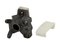 Chain tensioner housing with guide rail, Porsche 928 - 92810502809, 92810502808, 92810502806, 92810502804, 92810502709, 92810502708, 92810502706, 92810502704