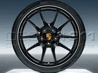 20' 991 C4 / C4S Carrera S zwarte lichtmetalen velgen & banden origineel Porsche