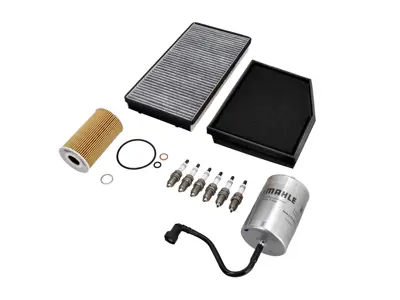 Kit de servicio de motor: filtros de aire, combustible y aceite, bujías y más - Para Porsche 986 Boxster 2.5L 1997-1999 - 99610722560, 99610731351, 0PB115499A, 99611025301, 99611013103, 99611013104, 90012310630, 99657221901, 99657221902, 99657121903, 99757121900, 99757121901, 99757121902, 99917020190, 00004400204