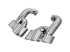 DesignTek Exhaust tail pipes Quad Tube Design for Porsche 957 Cayenne - 3606405701, 95511125150, 95511125171, 95511125250, 95511125271