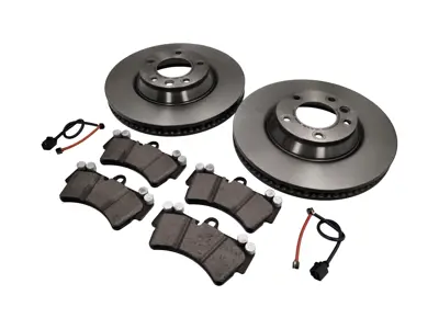 Bremsbeläge und Bremsscheiben vorn. Porsche Cayenne 957 V8 4,8 l - 95535140X51BRE, 95535140X51, 95535193916BRE, 95535193916, 95561236502