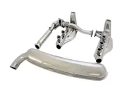 Echappement Simple Sortie 84mm & Système Echangeurs Porsche 911 1974-83 - 91133091101S, 3606501101, 93011116905, 91122092502S