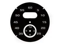 Esfera del instrumento Sport Chrono, negra. Porsche 997 / 991 / Boxster / Caimán / Panamera - 97641997021 - F97 641 997 021, F97641997021