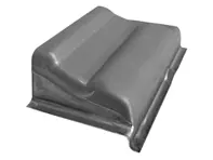 Parte inferior del poste de la bisagra de la puerta. Porsche 914 - 91450190310, 91450190410 - PP346ECL, PP346ECR, P346ECL, P346ECR