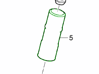 Manchon protecteur d'amortisseur arrière. Porsche Panamera 970 2010-16 - 97033310701