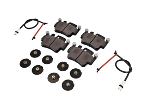 Kit pastiglie freno POSTERIORI, sensori, spessori Porsche 996 Turbo / 996 C4S ABS - 99635208602, 99635208600, 99661236501, 99635294903