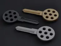 Leerer Schlüssel im 917-Stil. Porsche 924 / 944 / 968 - 94453833100, 477837219