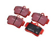 EBC RED Brake Pads 'Road' Front. Porsche 986 Boxster / 987 Boxster / 987C Cayman - 98635193911, 98635193913, 98635193915, 98735193902, 98735193903, 98735193904 - DP 31207C, DP31207C, DP-31207C