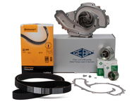 水泵皮带和滑轮套件。保时捷 928 4.5LS 4.7L 1977-82 - 92810515700, 92810551212, 92810557100, 92810601522, 92810613406