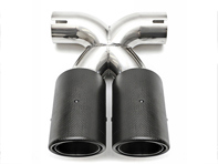 Escape Deluxe Dual Style Tail Pipe Fibra de Carbono. Porsche 987.2 Boxster / Caimán - 98711125730, 98711125831, 98711198130, 98711125860