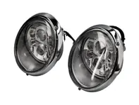 Faros delanteros cromados con interior LED LHD Clear Lens Porsche 911/964 - 91163111499, 91163111299, 91163111399