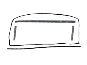 Kit joint et feutre de toit ouvrant d'origine. Porsche 911 / 964 / 993 - 91156419300, 91156419100, 90156490505, 91156440901, 91156440900