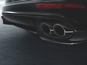 Salida de escape deportiva, en color Negro. Porsche 958 Cayena 2015>> - 95804420017