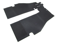 Front rubber base mat. Porsche 356 LHD cars - 64455110106, 64455110105