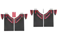 Set di paraspruzzi anteriori/posteriori con materiale di montaggio. Porsche 955 / 957 Cayenne - PCG504821A