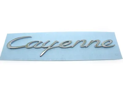 CAYENNE - LUCIDO Stemma posteriore cromato per Porsche 958 Cayenne MKIII - 95855967501