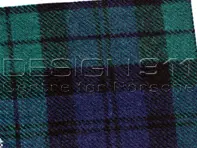 Stof Porsche Classic SCHOTTENKARO Groen - Blauw - P9111352