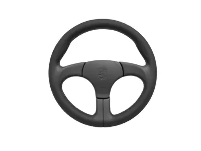 Sportlenkrad ohne Airbag Schwarz mit roten Nähten. Porsche 928 - 000043163158YR