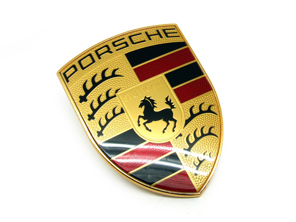 Bonnet Badge Porsche 958 Cayenne 2011>> - 95855960100, 95855960102, 9P1853601