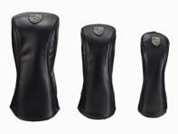 Fundas para Golf Glub con el escudo de Porsche. Juego de 3