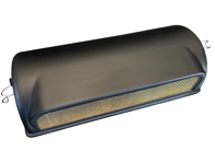 Tapas de filtro de aire de fibra de carbono pintadas en negro mate con malla de latón. Porsche 911CIS 1973-83 - 91108012302, 93011018400, 91111018300 - CISaircleaner