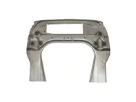 Supporto anteriore per pavimento/sospensioni con apertura per aria condizionata. Porsche 911 1974-89 - 91150195500, 91150195501, 91150195500GRV, 91150158003 - PP200C, P200C