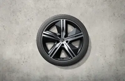 22" Macan Exklusiv-Design Winter-Komplettradsatz, schwarz hochglanz. Porsche Macan-e - 95C044600N