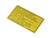 Adesivo livello olio motore. Porsche 911 SC - 93000650400 - 1601500306