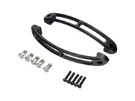 Gegroefde matzwarte binnendeurgreep 6 7/8", paar. Porsche 911 - 90153106700 - InteriorHandle_6_7/8in_Slotted_Black