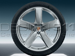 21' Macan Sport Classic Alloy Wheels & Summer Tyres Original Porsche - 95B04460212, 95B04460222