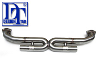 Silenciador de escape primario Bypass X-Pipe DesignTek para Porsche 997 - 99711118032, 99711115932, 99711116032, 99711115030, 99711115032, 99711118232