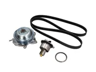 Water pump, belt & thermostat kit. Porsche 718 Boxster 2.0ltr / 718 Cayman 2.0ltr - 9A210605002, 9A210605001, 9A210605003, 9A110622603, 9A110622602, 9A712111000, 0PB121110A, 0PB121688, 9A2210222400/1