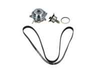 Waterpomp-, riem- en thermostaatset. Porsche 718 Boxster 2.0ltr / 718 Cayman 2.0ltr - 9A210605002, 9A210605001, 9A210605003, 9A110622603, 9A110622602, 9A712111000, 0PB121110A, 0PB121688, 9A2210222400/1