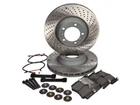 Disco de freno y pastillas Actualizado a 350 mm para eje trasero 996TT / C4S