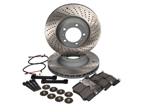 Disco freno e pastiglie Aggiornati a 350 mm per asse posteriore 996TT / C4S