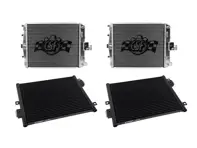 Aluminium Water Radiator and Air Conditioning Condenser Set. Porsche 996 turbo / C4S  / 997 turbo - 99610613174, 99610613172, 99610613272, 99610613270, 99610613171 - 8394, 7055, 7056