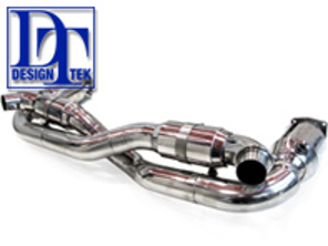Exhaust Sports System for Porsche 997TT 07>> with 200 CELL CATS - DesignTek - 99711300980, 997113009BX, 99711301080, 997113010BX, 99711102680