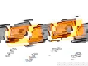 Side repeaters square Amber. (set of 2 ) Porsche 924 / 944 / 968 / 993 / 964 / 911 - 4A0949101, 99963103290