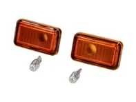 Seitliche Blinker, quadratisch, bernsteinfarben. (2er-Set) Porsche 924 / 944 / 968 / 993 / 964 / 911 - 4A0949101, 99963103290