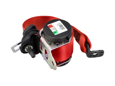 Sicherheitsgurt HINTEN Coupé Guards Rot. Porsche 991.1 / 991 Turbo / 991.2 - 99180303504N13