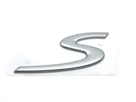 S - Badge, argento opaco. Porsche 997 C2S / C4S - 99755924300, 997.559.243.00