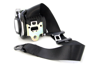 Seat belt front cabrio in BLACK. Porsche 996 Turbo / 997 Turbo - 99780303306, 99780303306A23, 99780303305, 99780303305A23, 99680303303, 99780303405, 99780303405A23, 99780303411, 99780303411A23, 99680303405
