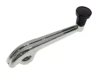 Fensterhebergriff mit SCHWARZEM Knopf. Porsche 356 - 35652027, 356.52.027-BLK