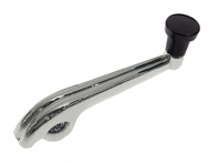 Fensterhebergriff mit SCHWARZEM Knopf. Porsche 356 - 35652027, 356.52.027-BLK