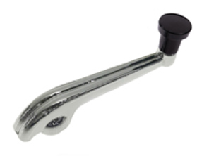 Maniglia alzacristallo con pomello NERO. Porsche 356 - 35652027, 356.52.027-BLK