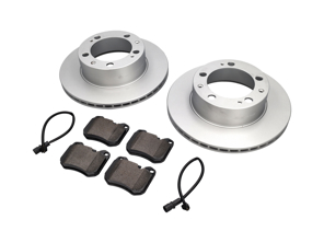 Bremsbeläge und Bremsscheiben vorn. Porsche 944 2.7L 8V 1988-89 / 944S 2.5L 16V 1987-88 - 94435104105, 94435195103, 94461221200, 94435195102, 94435195104, 477698155, 92835194200, 92835195100, 94435104105ABS, 94435195104BRE, 460151820, 15941, 94435104106, 1663600217, 94435195100, 94435195101